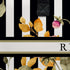 Customized Floral Printed Canvas and PU Laptop Bag - Uncommongifts.in
